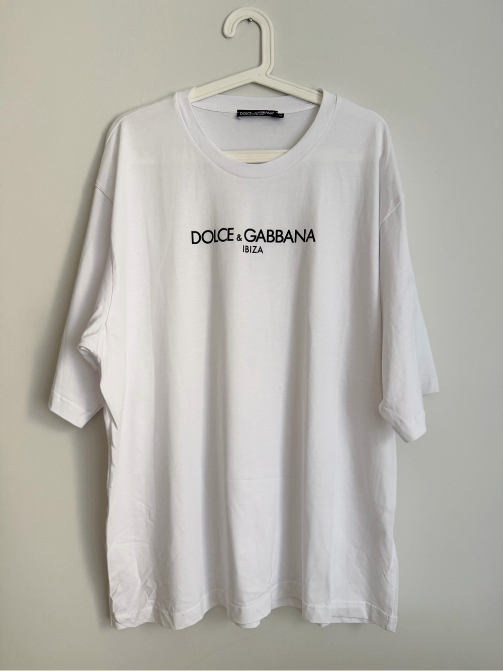 NEW Dolce & Gabbana White Ibiza Logo Tee L oversized no tags